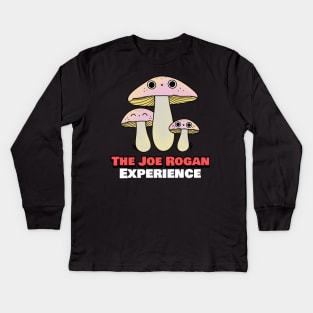 The Joe Rogan Experience Vintage Mushroom Toon Kids Long Sleeve T-Shirt